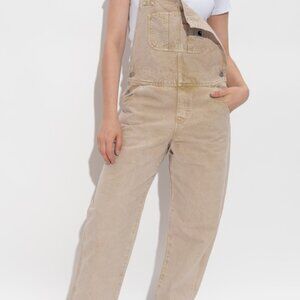 Carhartt WIP Women's Beige Cream Sand Denim  Overalls Medium